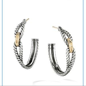Brand new stunning David Yurman hoops ❤️❤️
